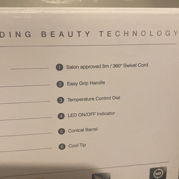 Carioliss Glamour Wand Silver Paisley Edition Curling Wand - Picture 9 of 10